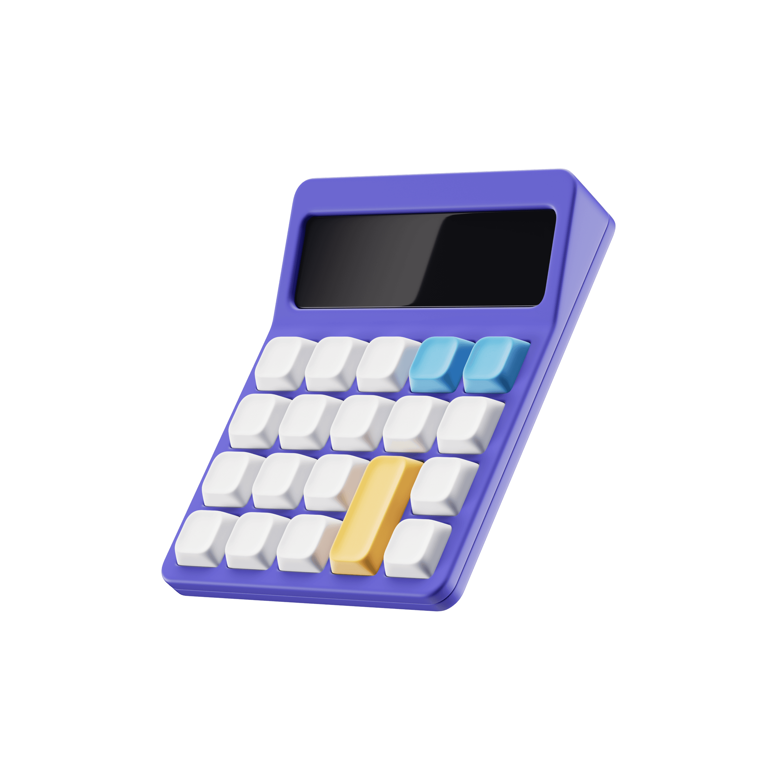 거품 없는 업계 최저 수수료를 상징하는 계산기 이미지