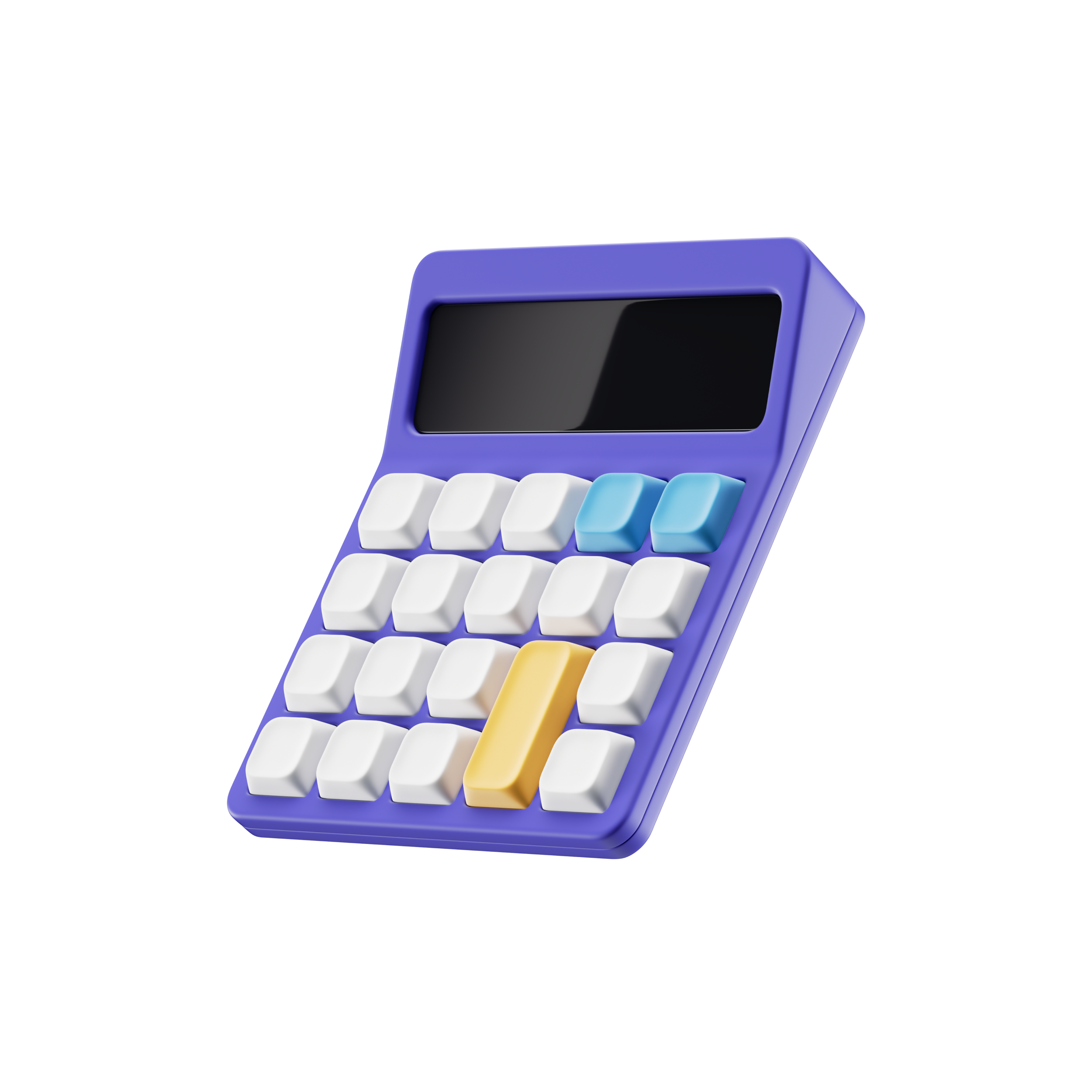 거품 없는 업계 최저 수수료를 상징하는 계산기 이미지