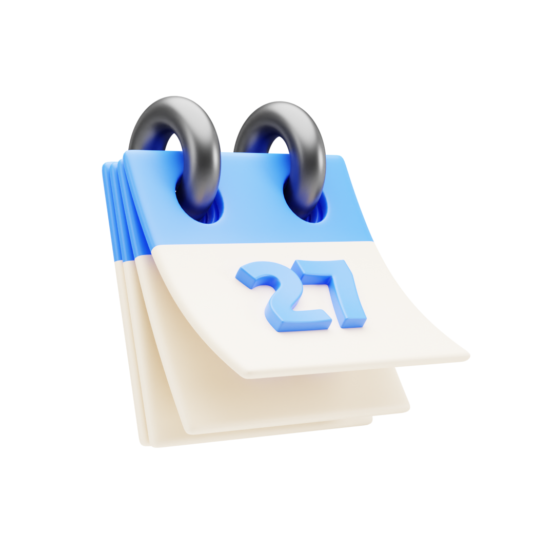 사장님이 편한 시간대에 맞춰 여러 방문 일정을 조율하는 달력 이미지